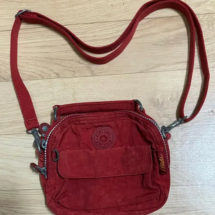 [BUNJANG] Kipling Mini Crossbody Bag Red / 키플링 미니 크로스백 레드