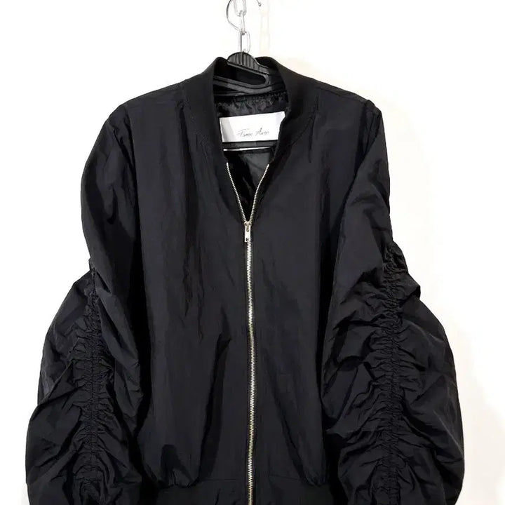 [SOLD OUT] Fumie Asaco 블랙 셔링 봄버 자켓