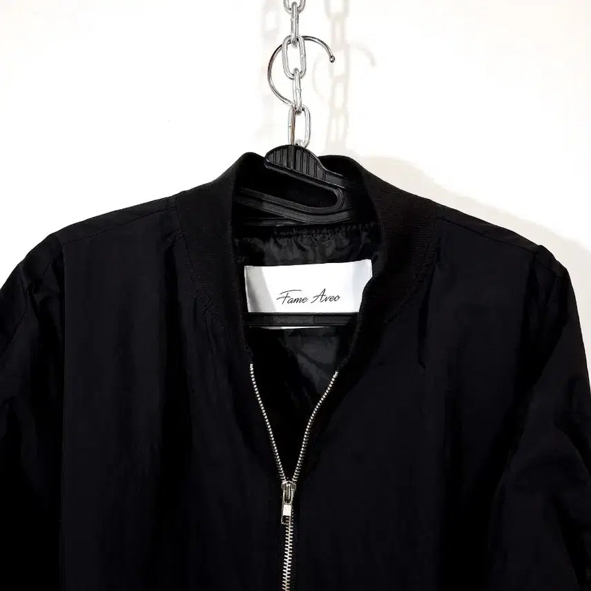 [SOLD OUT] Fumie Asaco 블랙 셔링 봄버 자켓
