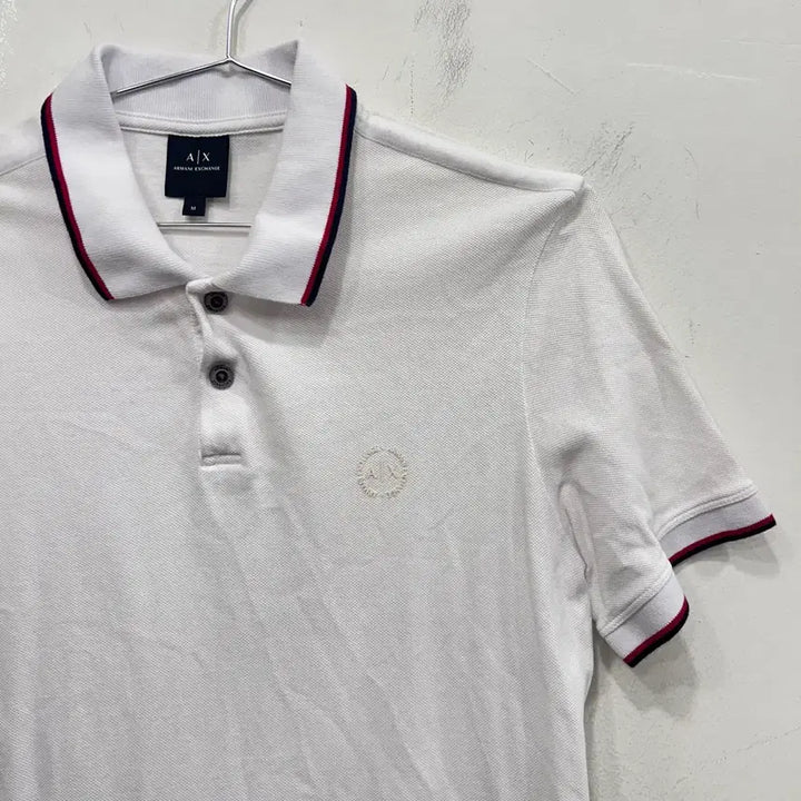 [BUNJANG] Armani Exchange Color Block PK Cotton Short Sleeve Polo Shirt / 아르마니 익스체인지 배색 PK 코튼 반팔 카라티