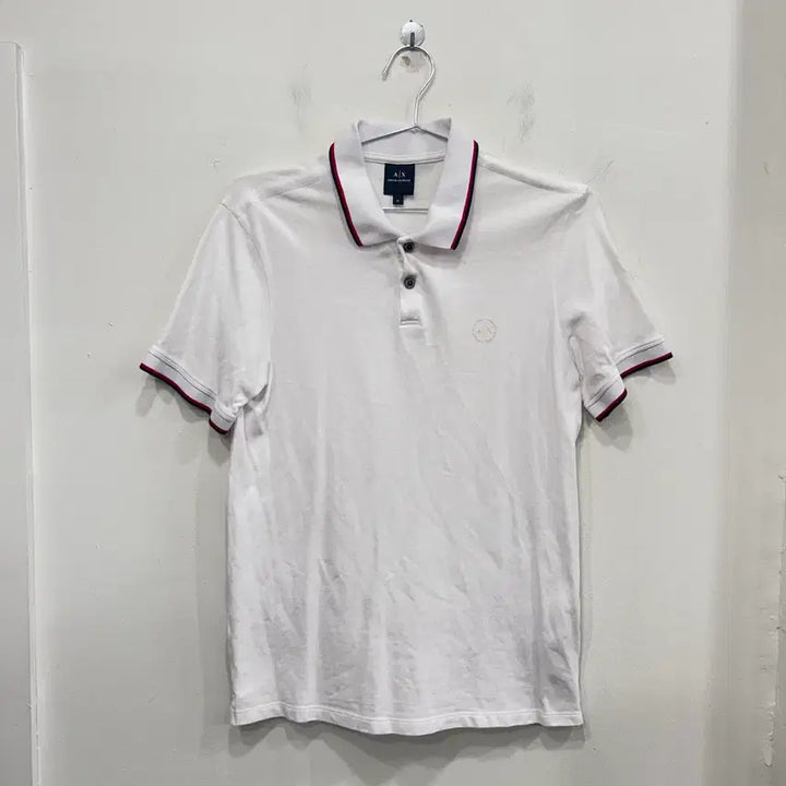 [BUNJANG] Armani Exchange Color Block PK Cotton Short Sleeve Polo Shirt / 아르마니 익스체인지 배색 PK 코튼 반팔 카라티