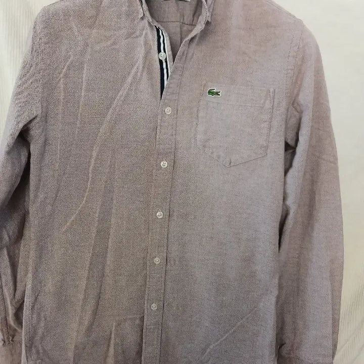 [BUNJANG] Lacoste Gingham Check Shirt / 라코스테 깅엄 체크 셔츠 남방 95
