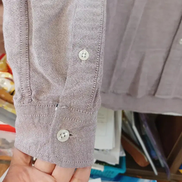 [BUNJANG] Lacoste Gingham Check Shirt / 라코스테 깅엄 체크 셔츠 남방 95
