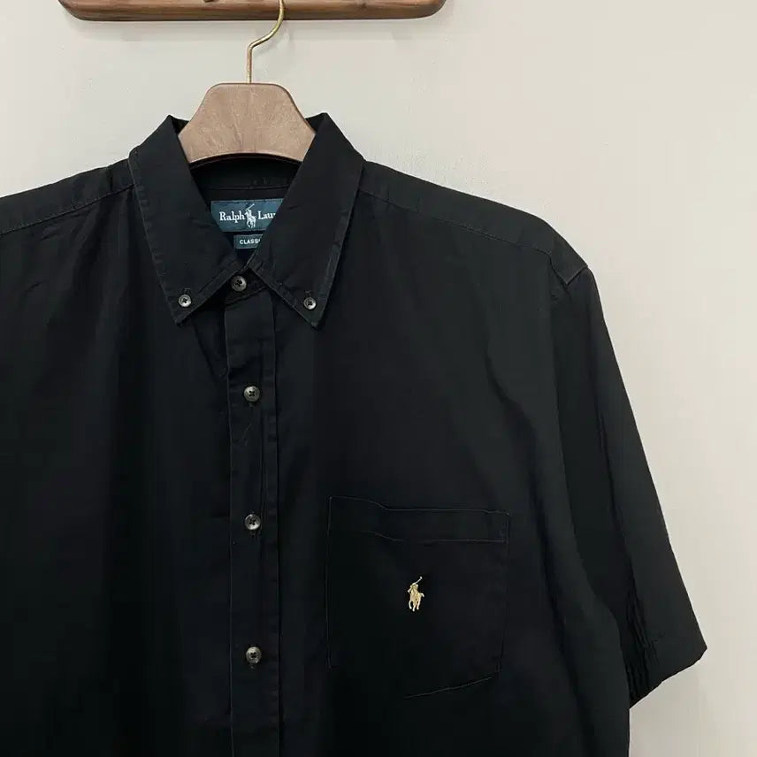 [SOLD OUT] 폴로 랄프로렌 블랙 반팔 셔츠 H2448