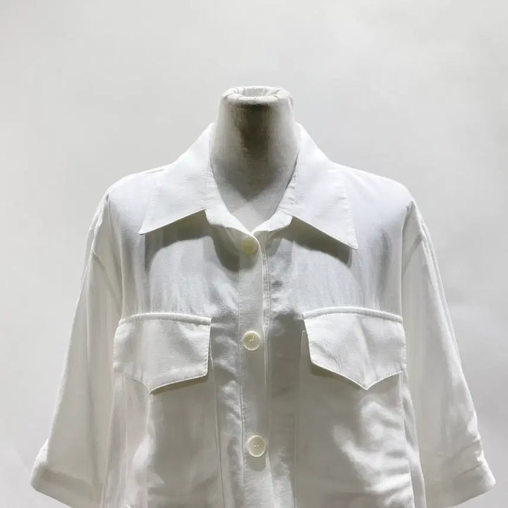 [BUNJANG] Permanent Label White Long Sheer Wrap Dress / 여성 롱셔츠 랩원피스 시스루 F 영구제 중고장터