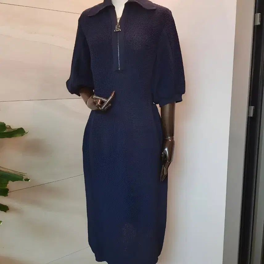 [BUNJANG] Hanseom Lanvin Knit Mini Dress / 한섬 랑방 반팔 니트 원피스 핏 예쁜 고급라인 정가105만원