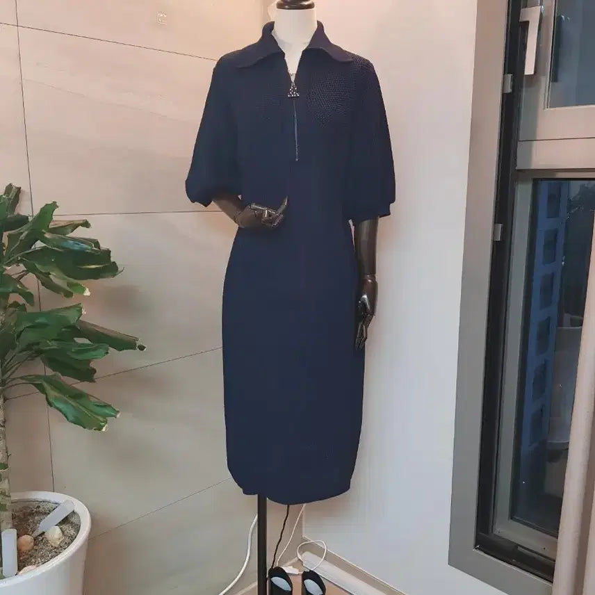 [BUNJANG] Hanseom Lanvin Knit Mini Dress / 한섬 랑방 반팔 니트 원피스 핏 예쁜 고급라인 정가105만원