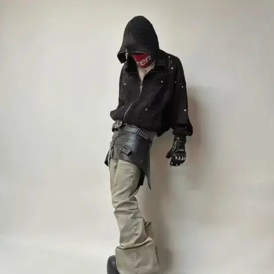 [BUNJANG] Mesh Hooded Zip-up Jacket / 매쉬후드집업