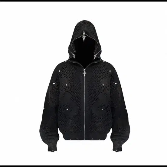 [BUNJANG] Mesh Hooded Zip-up Jacket / 매쉬후드집업