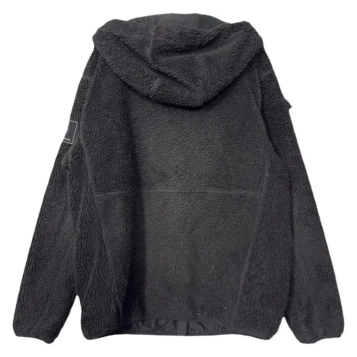 [BUNJANG] Black Yak Fleece Hoodie Zip-up 95 / 블랙야크 블랙 양털 뽀글이 후리스 후드 집업 95