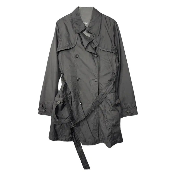 [BUNJANG] Crux Gray Classic Belted Trench Coat / 크럭스 그레이 클래식 벨티드 트렌치 코트 85