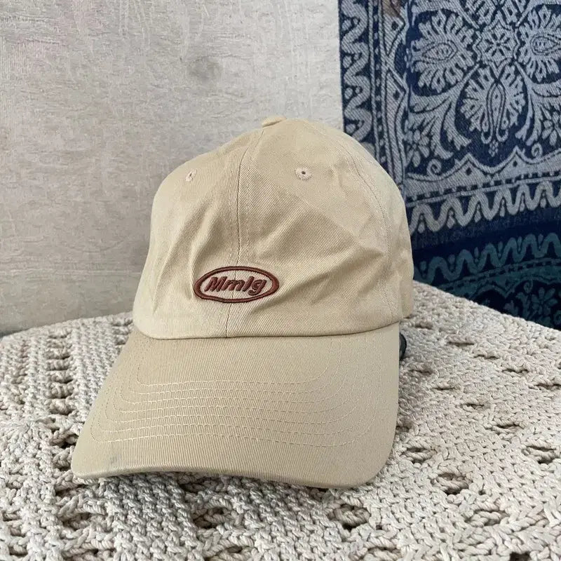 [BUNJANG] MMLG Beige Logo Ball Cap / [F] MMLG 엠엠엘지 로고 베이지 볼캡 모자