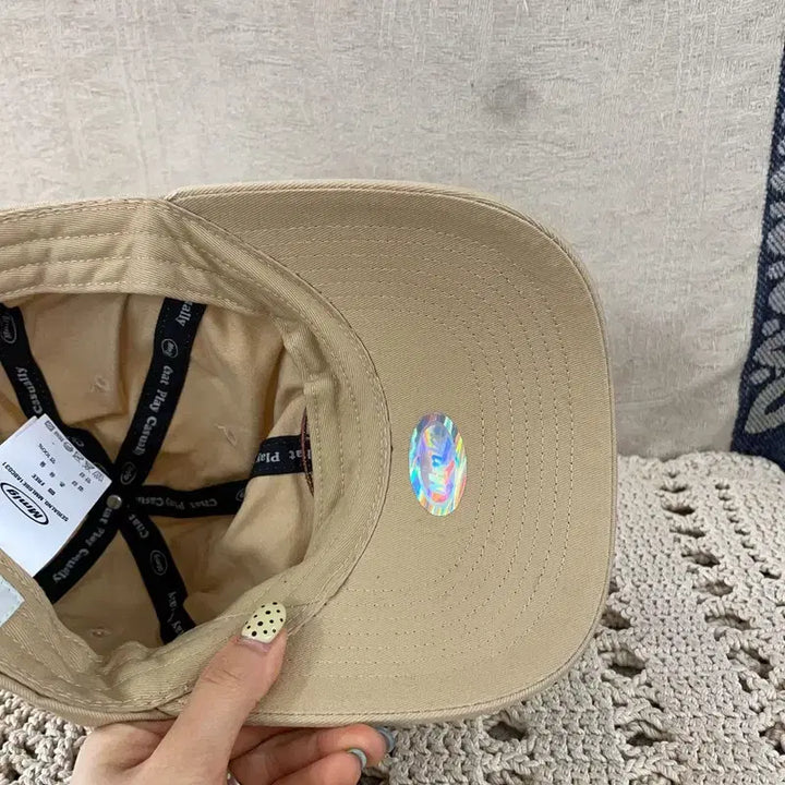 [BUNJANG] MMLG Beige Logo Ball Cap / [F] MMLG 엠엠엘지 로고 베이지 볼캡 모자