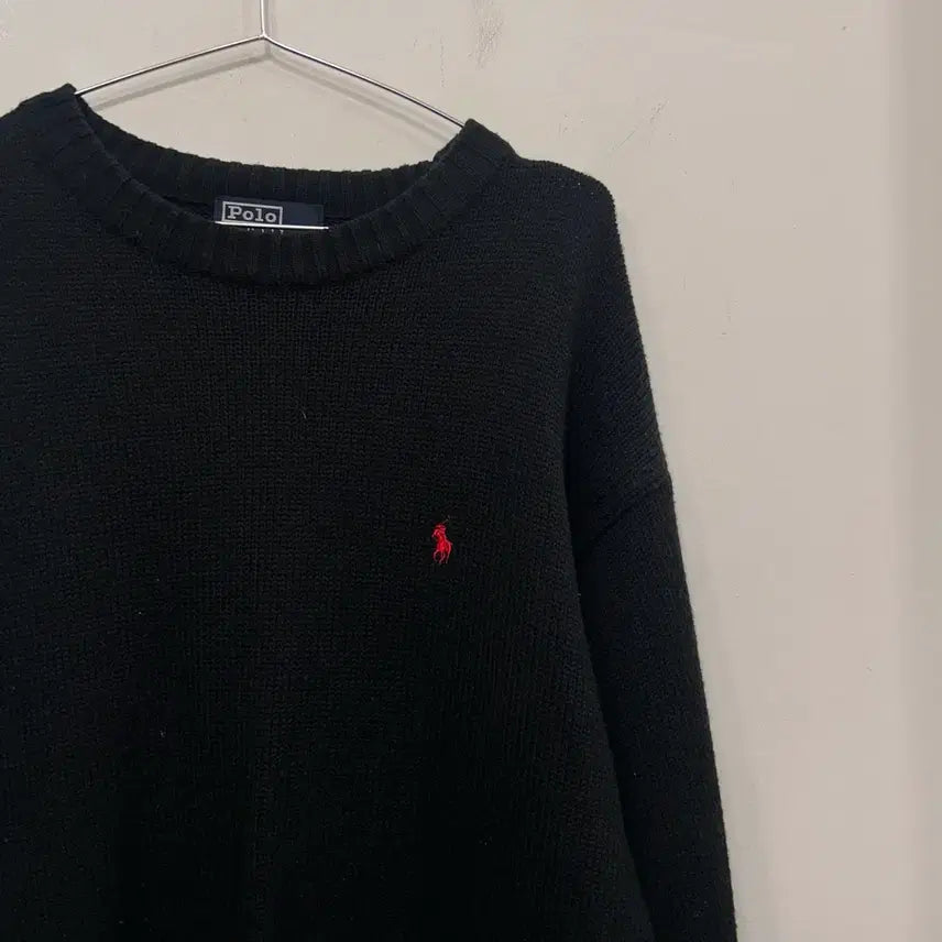 [BUNJANG] Polo Ralph Lauren 90s Small Logo Cotton Knit / 폴로 랄프로렌 90s 스몰로고 코튼 니트