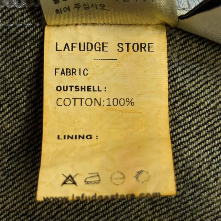 [BUNJANG] Lafudge Store Corduroy Collar Denim Work Jacket / [FREE] 라퍼지스토어 Lafudge 코듀로이칼라 데님 워크재킷 4.5