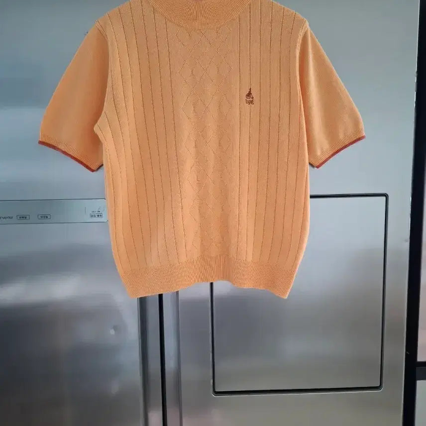 [BUNJANG] BPG Orange Knit Top / bpg 반팔 니트 오렌지 컬러