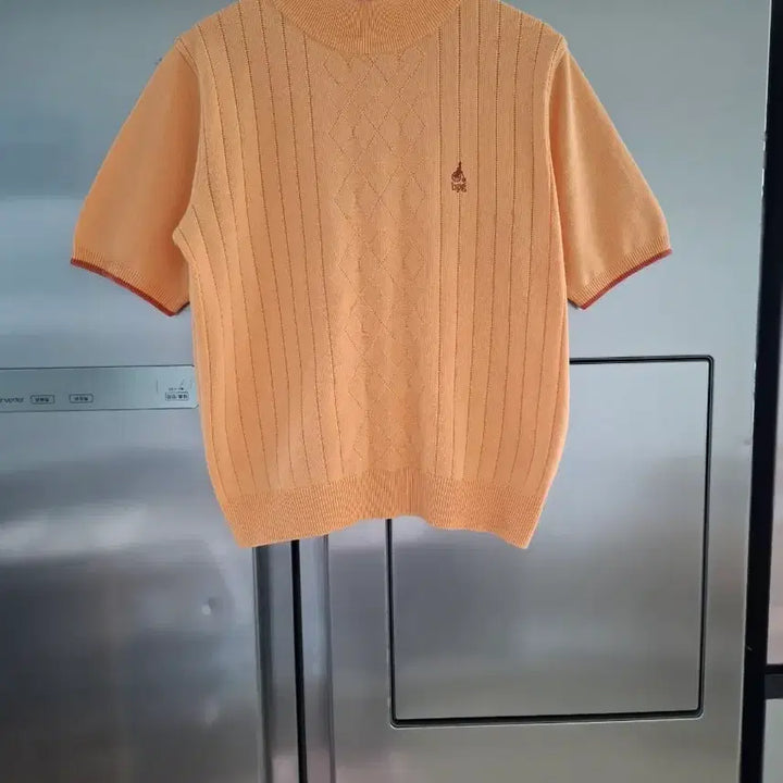 [BUNJANG] BPG Orange Knit Top / bpg 반팔 니트 오렌지 컬러