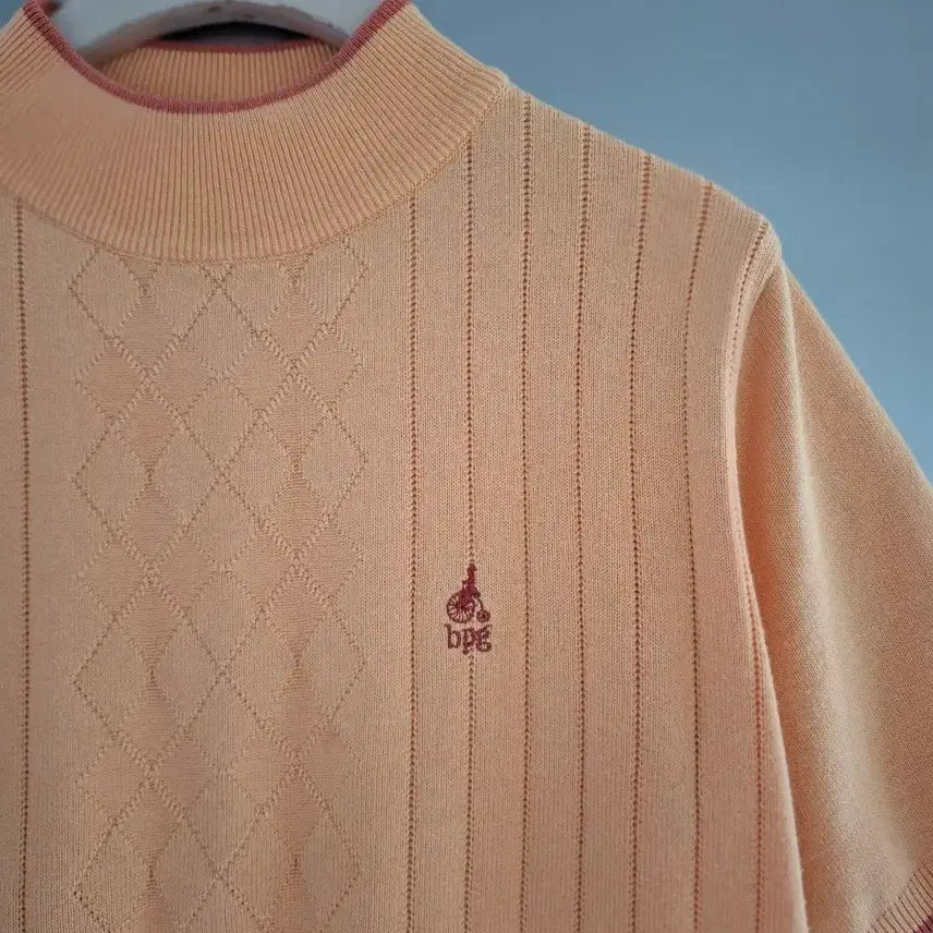 [BUNJANG] BPG Orange Knit Top / bpg 반팔 니트 오렌지 컬러
