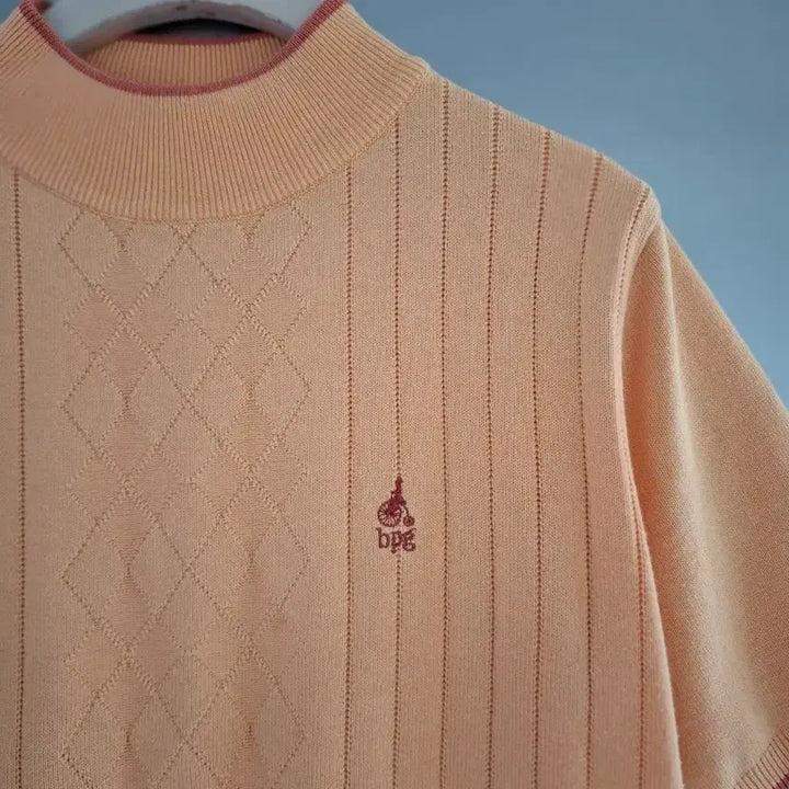 [BUNJANG] BPG Orange Knit Top / bpg 반팔 니트 오렌지 컬러