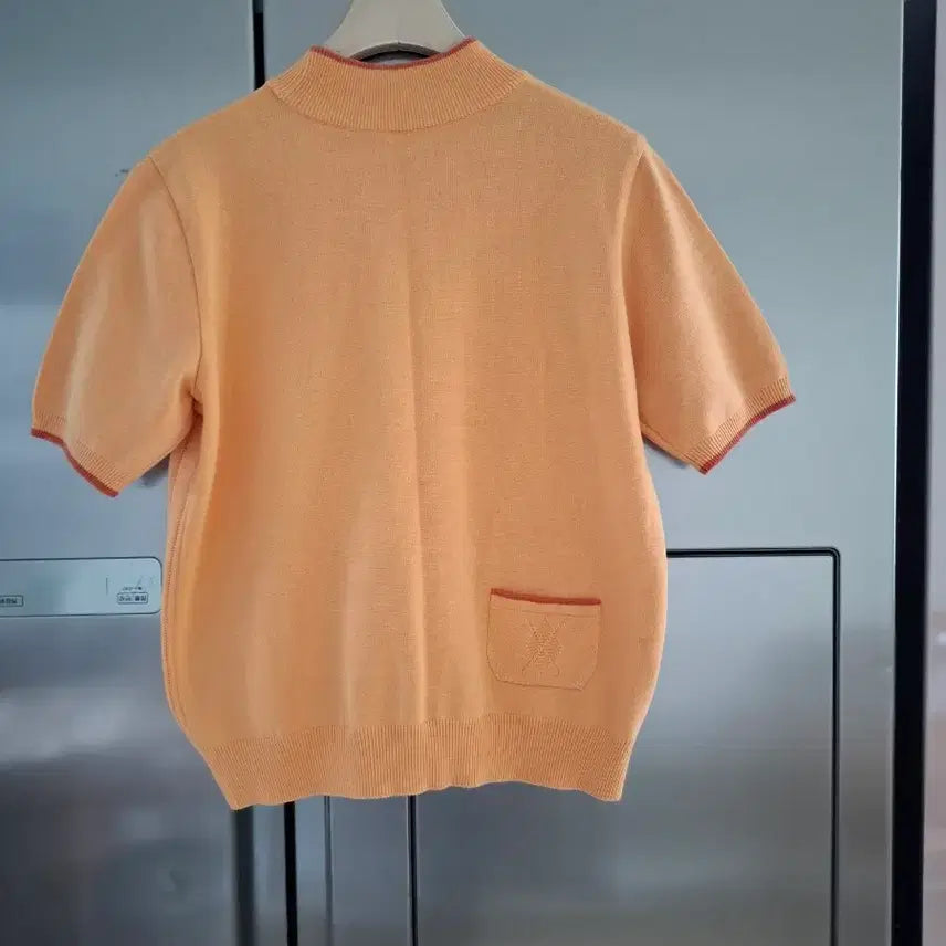 [BUNJANG] BPG Orange Knit Top / bpg 반팔 니트 오렌지 컬러