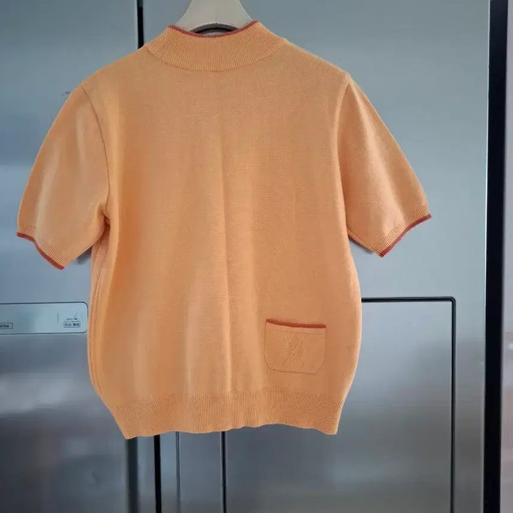 [BUNJANG] BPG Orange Knit Top / bpg 반팔 니트 오렌지 컬러