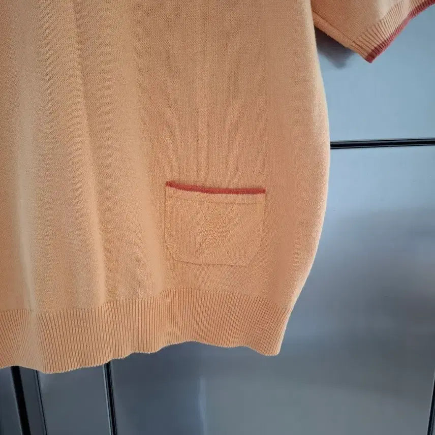 [BUNJANG] BPG Orange Knit Top / bpg 반팔 니트 오렌지 컬러
