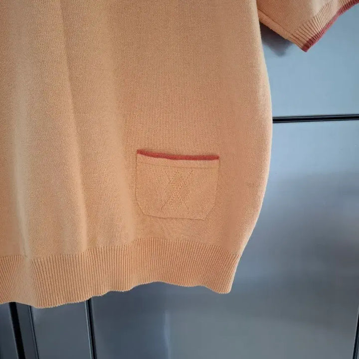 [BUNJANG] BPG Orange Knit Top / bpg 반팔 니트 오렌지 컬러