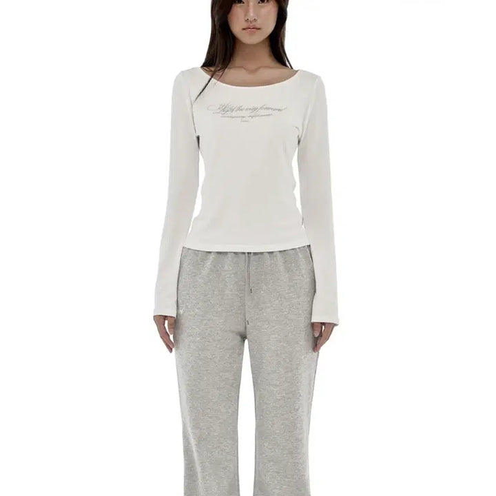 [SOLD OUT] 클리시어 클린 레터 탑 화이트