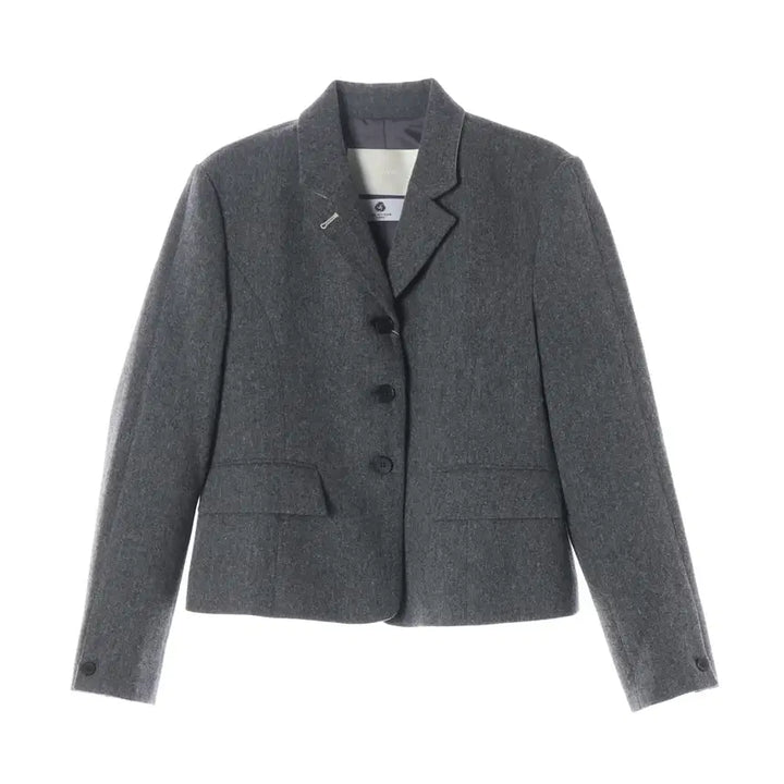[BUNJANG] AWI 23FW Wool Blazer Jacket Three-Button Short Jacket Gray / (새상품) 아위 23FW 울 블레이저 재킷 쓰리버튼 숏 자켓 그레이