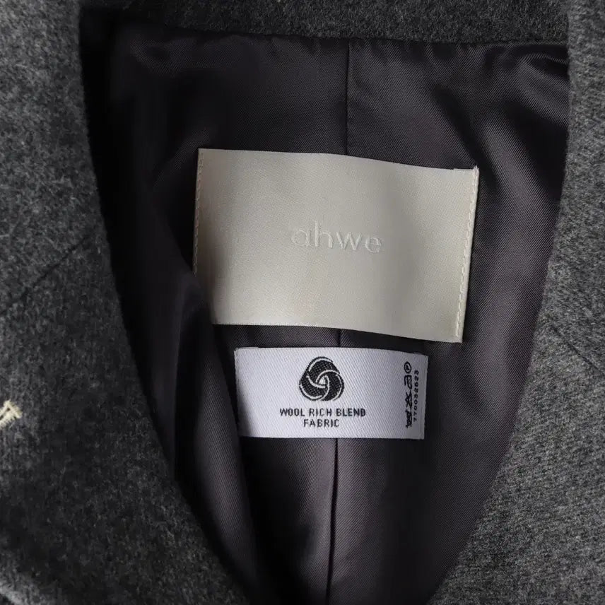 [BUNJANG] AWI 23FW Wool Blazer Jacket Three-Button Short Jacket Gray / (새상품) 아위 23FW 울 블레이저 재킷 쓰리버튼 숏 자켓 그레이
