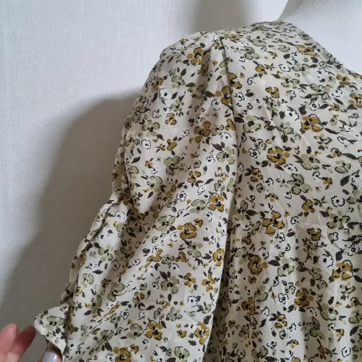 [BUNJANG] Floral Print Long Maxi Dress / 빅사이즈 플라워 롱 원피스