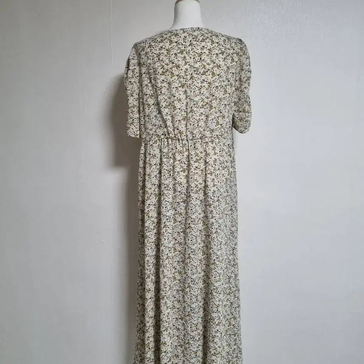 [BUNJANG] Floral Print Long Maxi Dress / 빅사이즈 플라워 롱 원피스