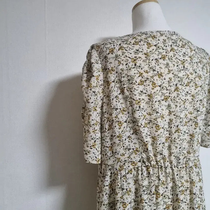 [BUNJANG] Floral Print Long Maxi Dress / 빅사이즈 플라워 롱 원피스