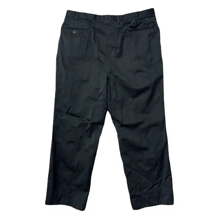 [BUNJANG] Yves Saint Laurent Striped Black Slacks / 입생로랑 스트라이프 블랙 슬랙스 37