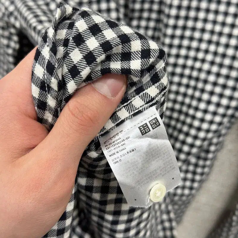 [BUNJANG] Uniqlo Checkered Shirt M16296 / 유니클로 체크 셔츠 L M16296