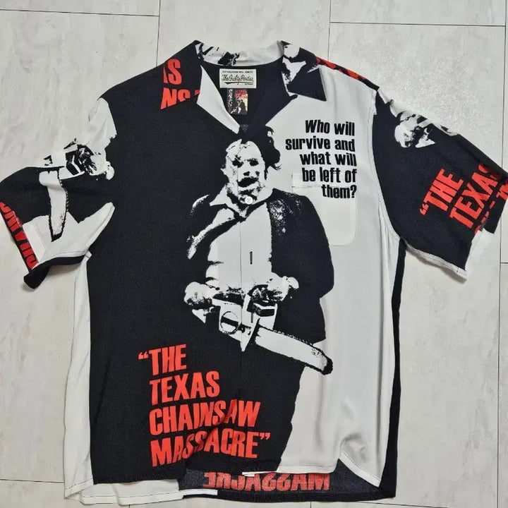 [BUNJANG] Wacko Maria Texas Chainsaw Hawaiian Shirt / [M]최종가 와코마리아 텍사스체인소 하와이안 셔츠