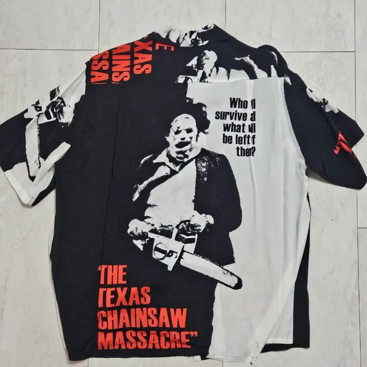 [BUNJANG] Wacko Maria Texas Chainsaw Hawaiian Shirt / [M]최종가 와코마리아 텍사스체인소 하와이안 셔츠