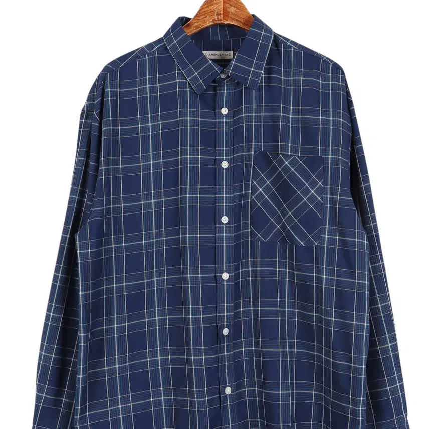 [BUNJANG] Diamond Leira Checkered Shirt - Size L / 다이아몬드레이라 체크 셔츠 L / k3170