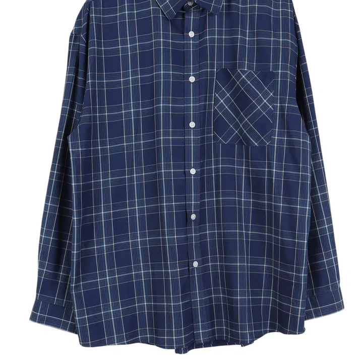 [BUNJANG] Diamond Leira Checkered Shirt - Size L / 다이아몬드레이라 체크 셔츠 L / k3170