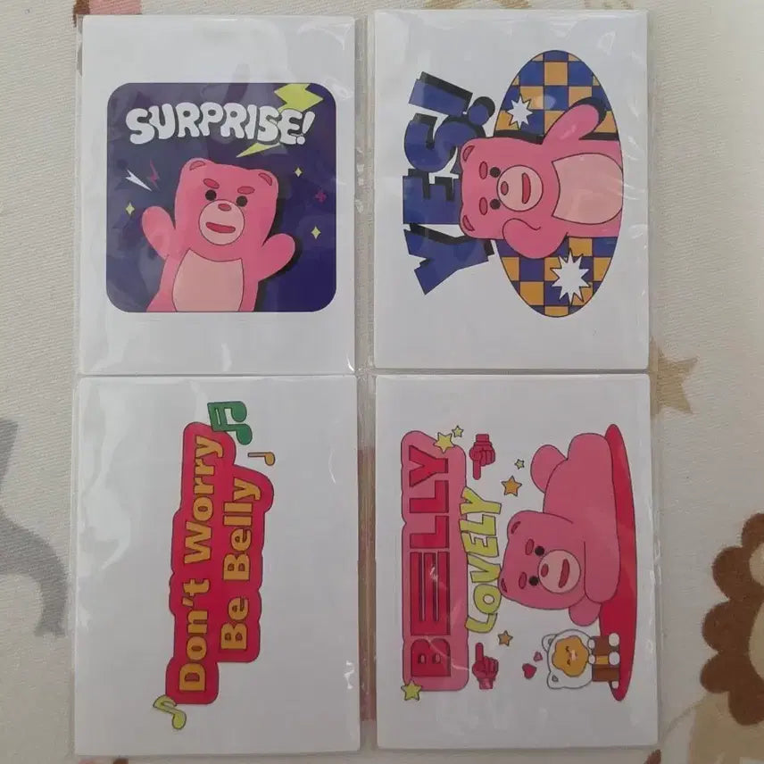 [BUNJANG] Bellygom Sticker Seal Bundle Set / 벨리곰 스티커씰 전종 4종 일괄판매합니다.