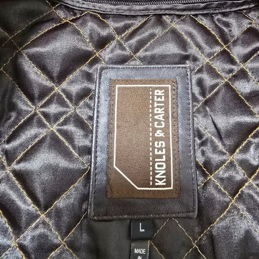 [BUNJANG] Knoles &amp; Carter Dark Brown Leather Car Coat / 빈티지 다크브라운 양가죽 카코트 L 씬슐레이트 탈착 안감