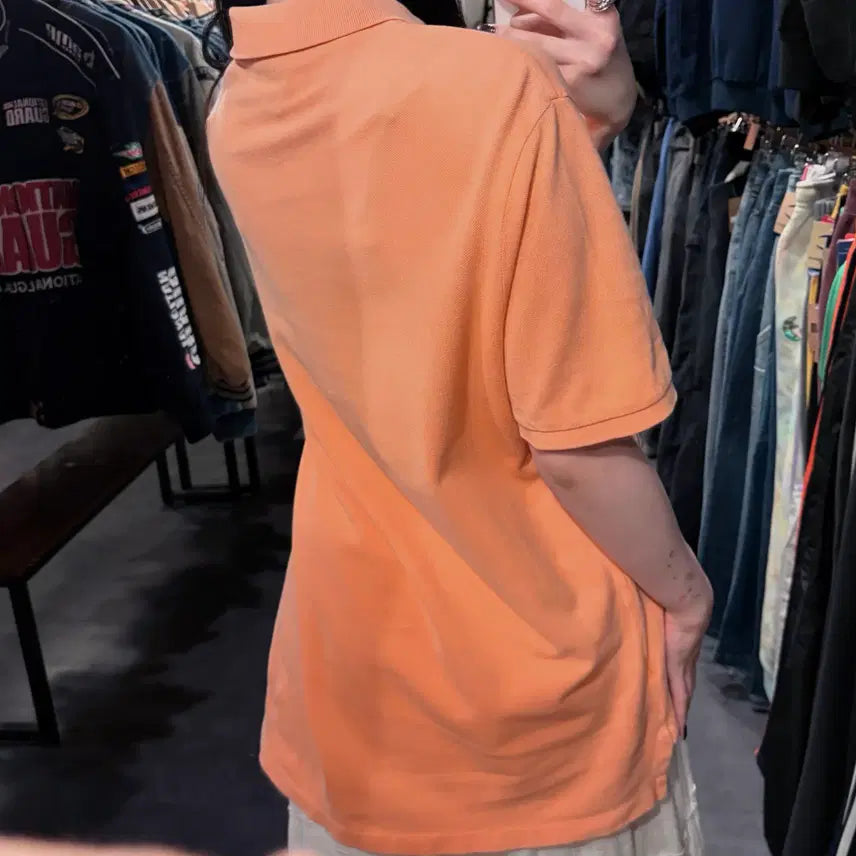 [BUNJANG] Polo Ralph Lauren Short Sleeve Pique Shirt / [IM] 폴로랄프로렌 반팔 피케 셔츠 라이트 오렌지