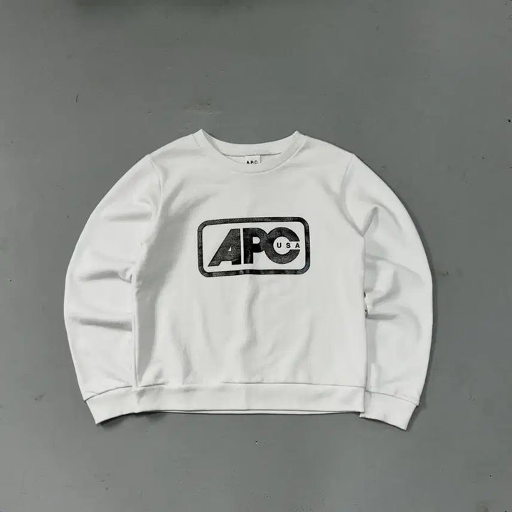 [BUNJANG] A.P.C. Logo Printed Sweatshirt / 아페쎄 로고 프린팅 스웻셔츠