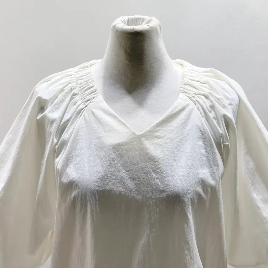 [BUNJANG] Youngguje Blouse - Ivory String Blouse / 튜브 여 바스락 스트링 블라우스 F 영구제 중고장터