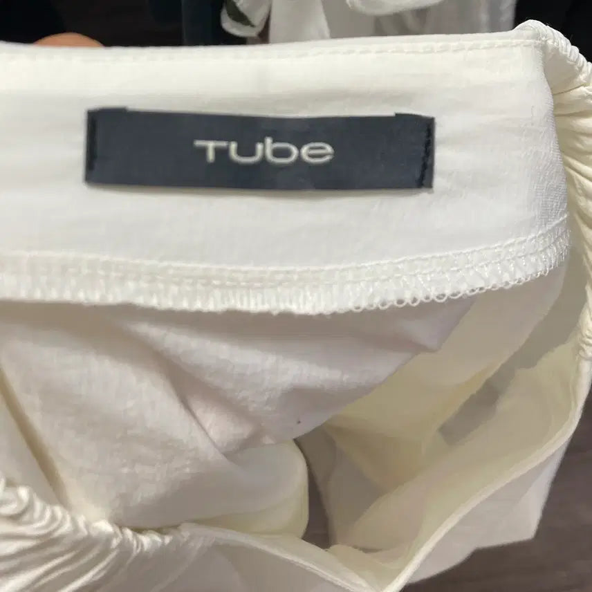 [BUNJANG] Youngguje Blouse - Ivory String Blouse / 튜브 여 바스락 스트링 블라우스 F 영구제 중고장터