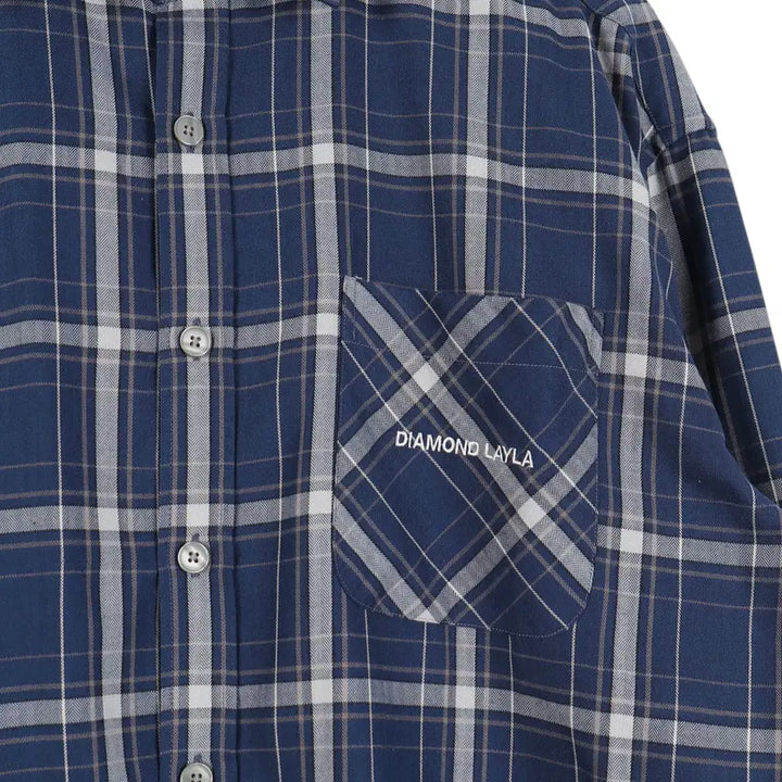 [BUNJANG] DIAMOND LAYLA Checkered Shirt / 다이아몬드레이라 DIAMOND LAYLA 체크 셔츠 L / k3176