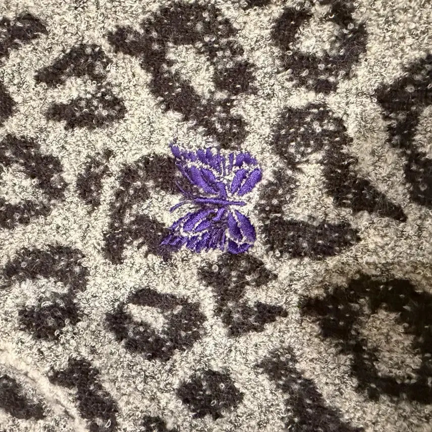 [BUNJANG] Needles Leopard Mohair Cardigan L / 니들스 레오파드 모헤어 가디건 L