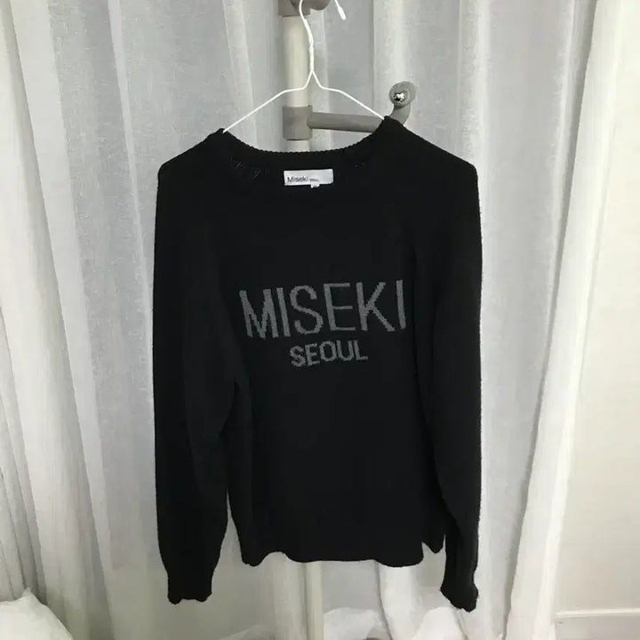 [BUNJANG] Miseki Seoul Black Knit Sweater / Miseki Seoul 블랙 니트 스웨터