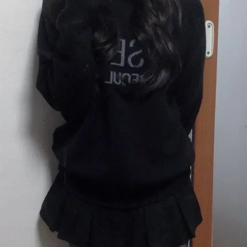 [BUNJANG] Miseki Seoul Black Knit Sweater / Miseki Seoul 블랙 니트 스웨터