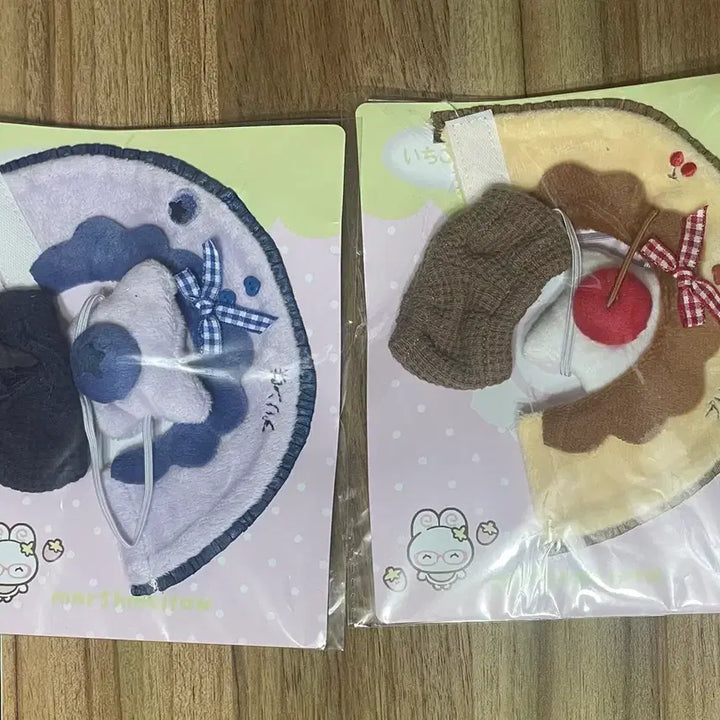 [SOLD OUT] 10cm 인형옷 솜인형옷 누이 의상 푸딩 체리 세트